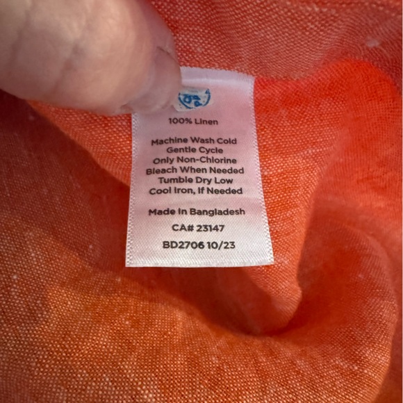 Talbots Women's Coral Line  Button-Up Top, size XL - Picture 4 of 5